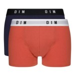 Röd/blå denim