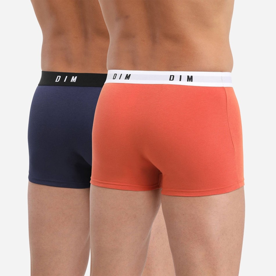 2er-Pack Boxershorts für Männer aus Baumwolle mit Stretch"Dim Originals" (Boxershorts Mann) Dim auf FrenchMarket