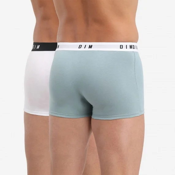 2er-Pack Boxershorts für Männer aus Baumwolle mit Stretch"Dim Originals" (Boxershorts Mann) Dim auf FrenchMarket