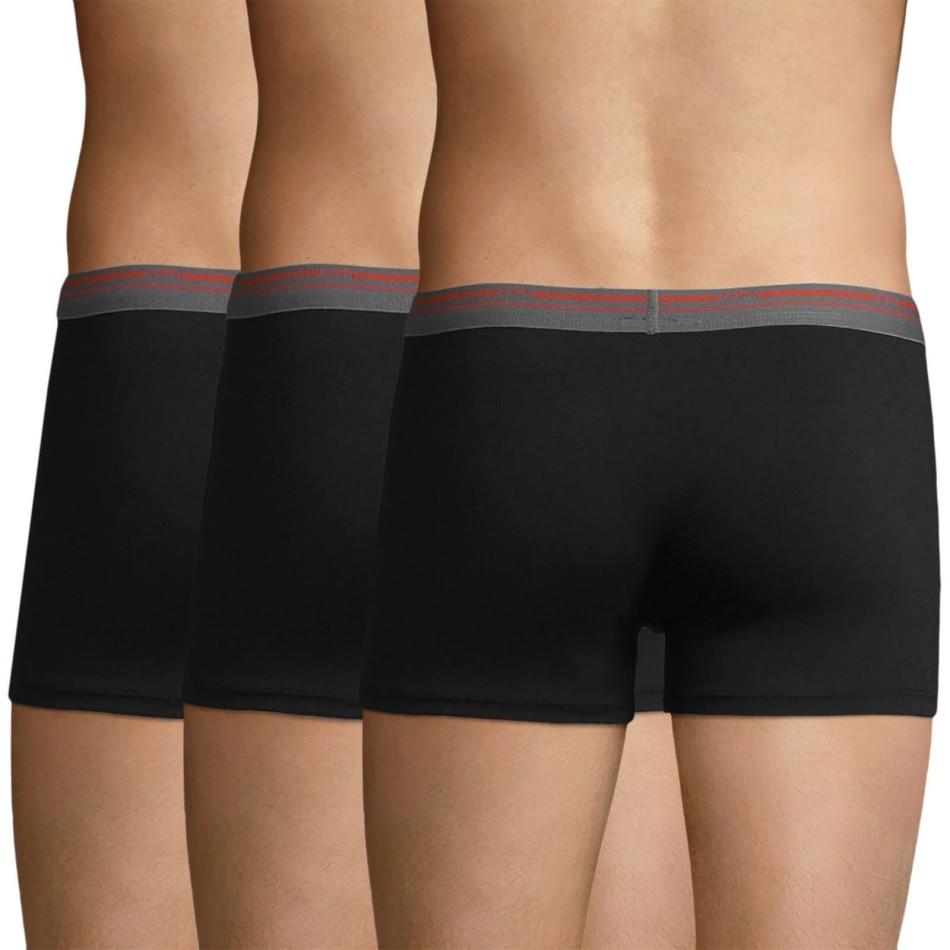 Set van 3 klassieke kleuren katoenen boxers voor mannen (Herenboxershorts) Dim chez FrenchMarket