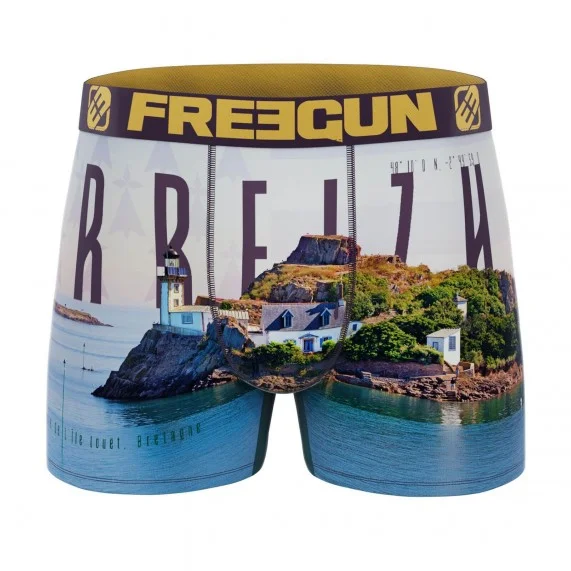 Boxer de microfibra para hombre "La Bretagne (Calzoncillos para hombre) Freegun chez FrenchMarket