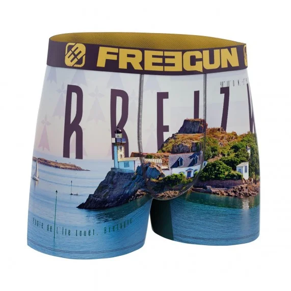 Heren Microfiber Boxer "La Bretagne (Herenboxershorts) Freegun chez FrenchMarket