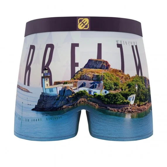 Boxer de microfibra para hombre "La Bretagne (Calzoncillos para hombre) Freegun chez FrenchMarket