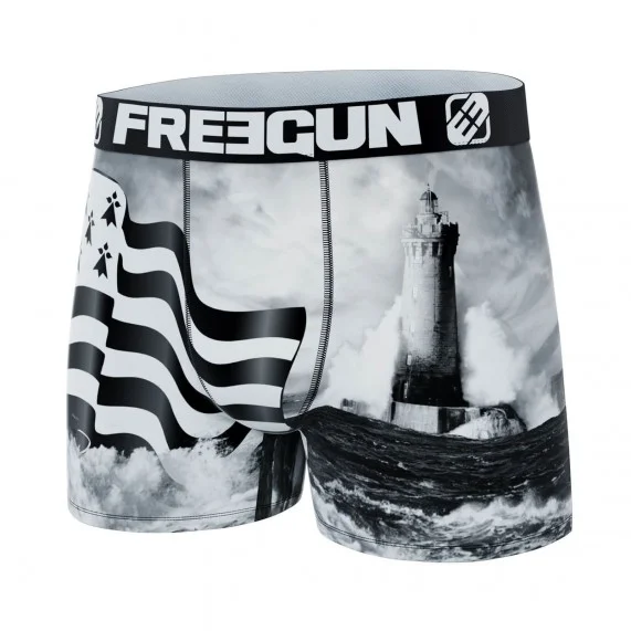 Heren Microfiber Boxer "La Bretagne (Herenboxershorts) Freegun chez FrenchMarket