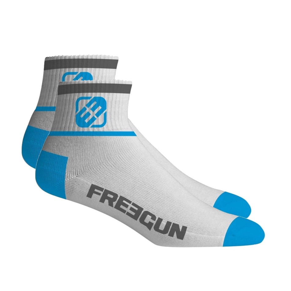 FREEGUN 6-Pack Men's Quarter Socks - Mid-High Sport Socks