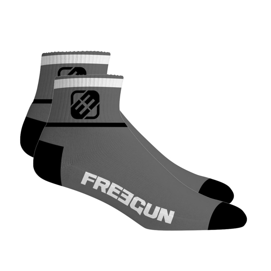 FREEGUN 6-Pack Men's Quarter Socks - Mid-High Sport Socks