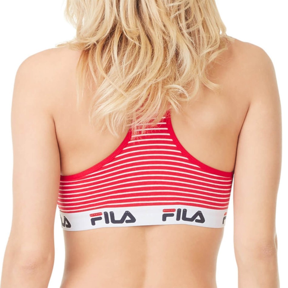Brassière FILA Coton Femme Rayure Rouge