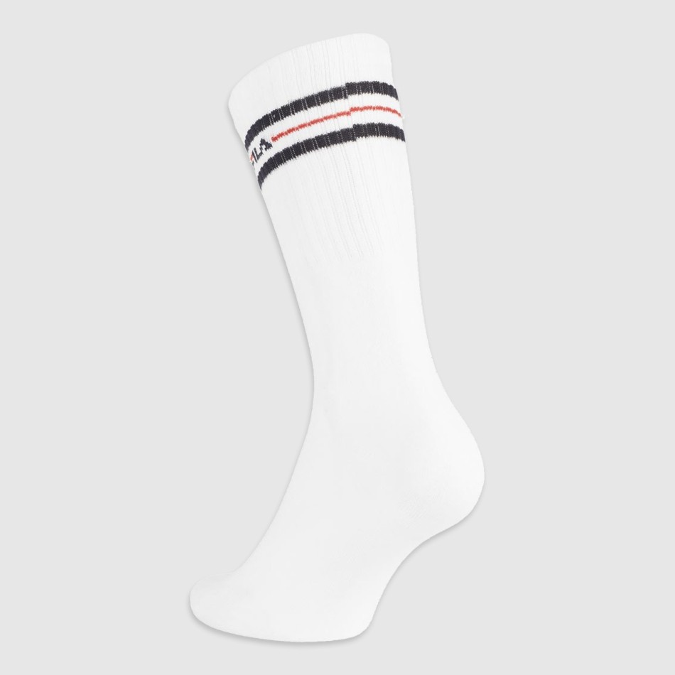 Lot de 6 paires de chaussettes de Sport Crew 3 Stripe (Chaussettes de sport) Fila chez FrenchMarket