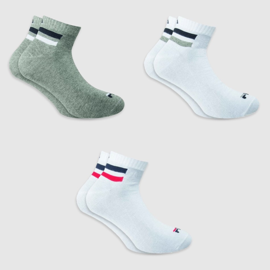 FILA 3 par bomullsstrumpor "Färger