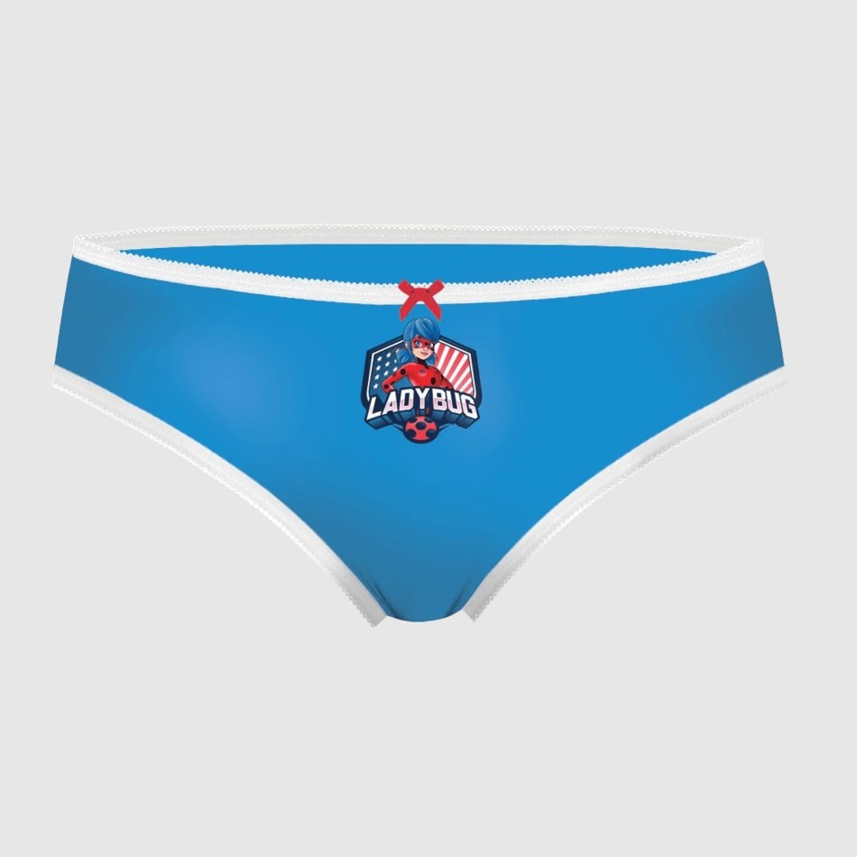 Miraculous 100% Cotton Girl's Briefs 6 Pack (Mutandine) French Market chez FrenchMarket