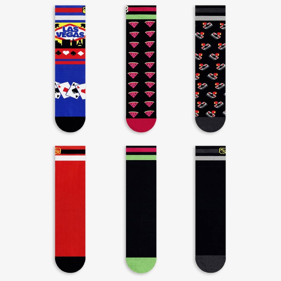 FREEGUN Socks | 6 par fina strumpor "USA Style"