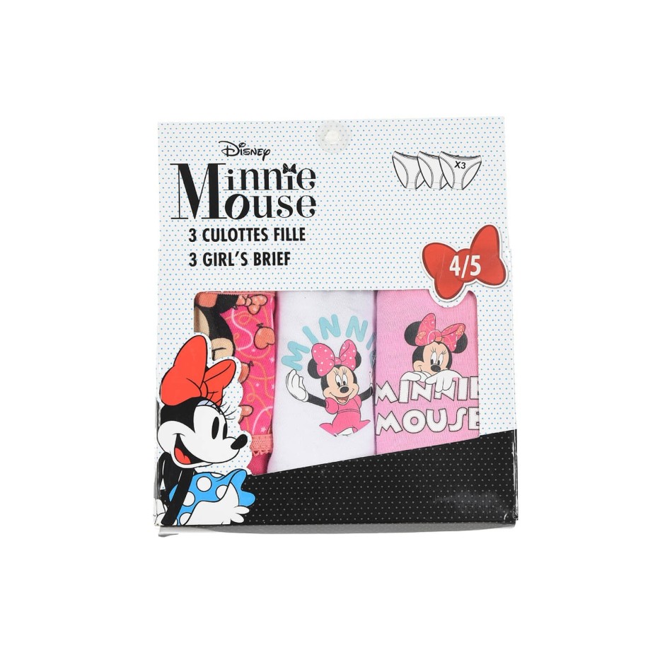 Disney Minnie - Lot de 3 Culottes Coton Fille (Culottes) French Market chez FrenchMarket