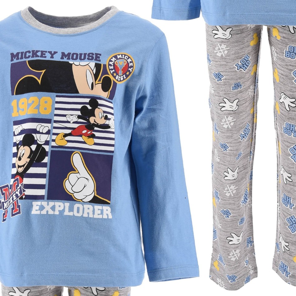 DISNEY Lång pyjamas för pojkar MICKEY Explorer 1928