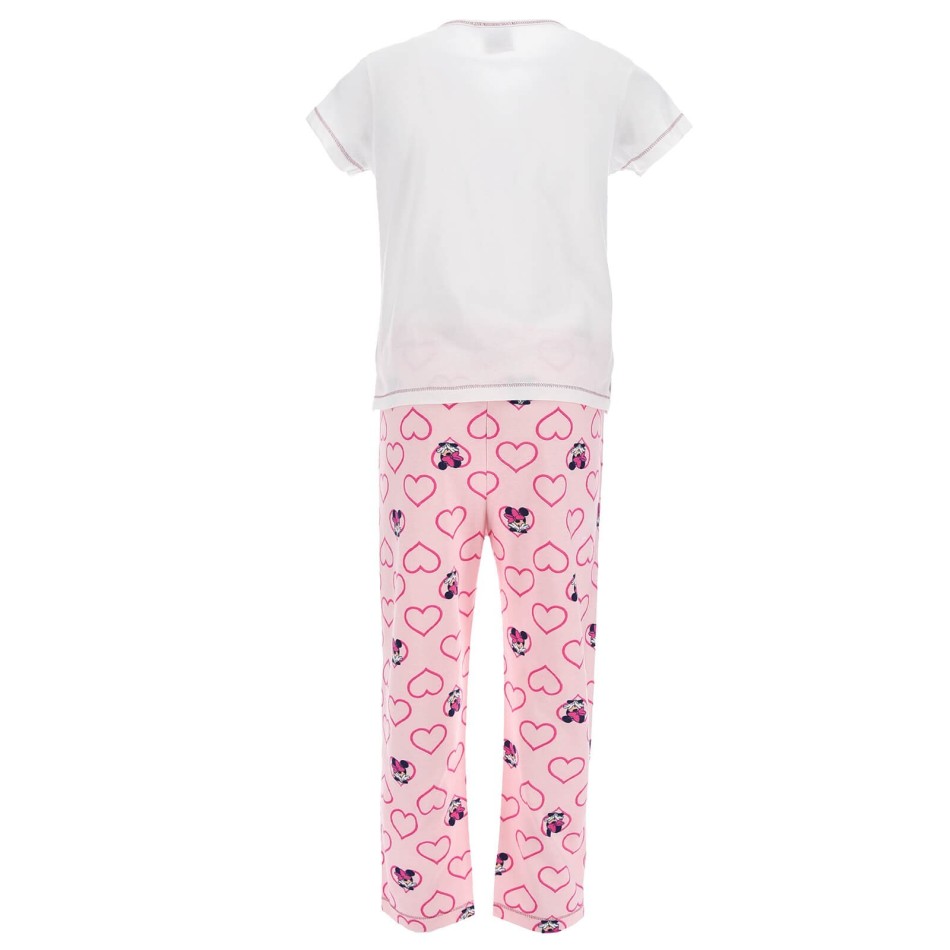 DISNEY Flickors långa bomulls pyjamas Minnie Mouse | Vaknade så här