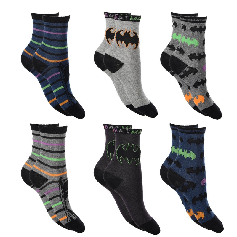 6 Paar Batman Jungen Socken Kinder Strümpfe 