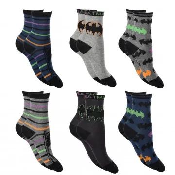 6 Pairs of Batman Boy Socks