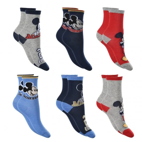 6 Paar Disney Mickey Socken für Jungen (Fantasien) French Market auf FrenchMarket