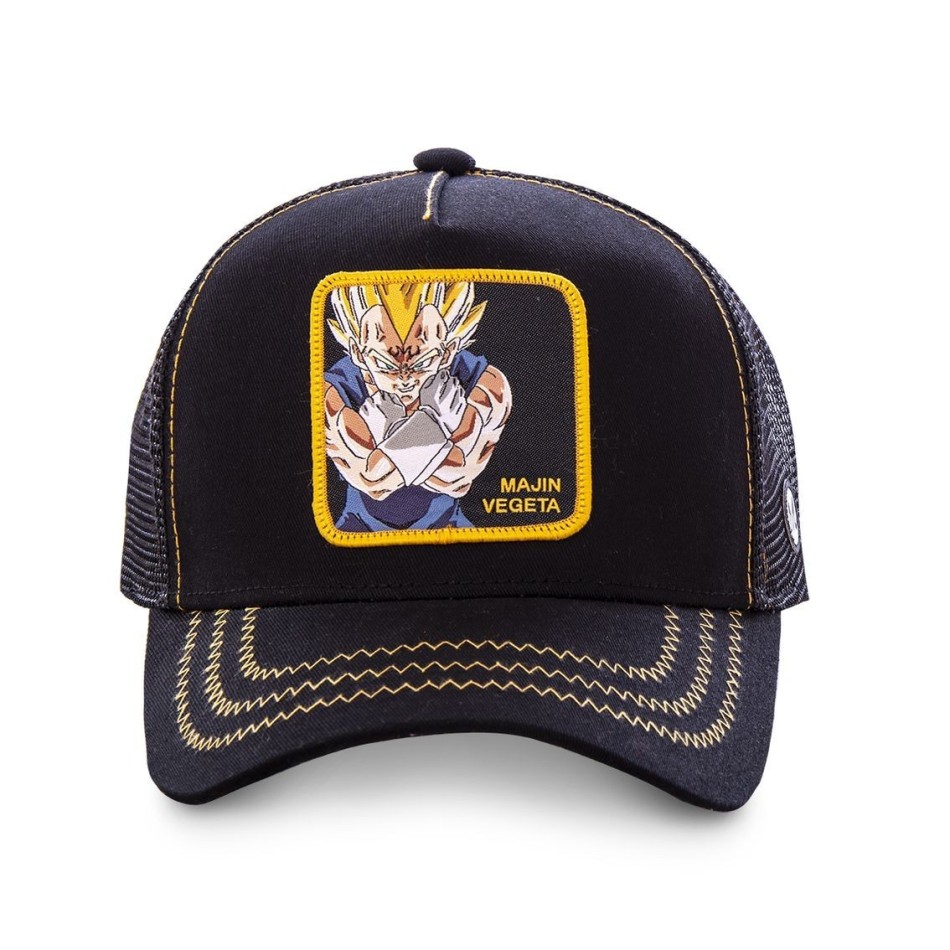 CAPSLAB Casquette Baseball Trucker Dragon Ball Z Majin Vegeta Noir