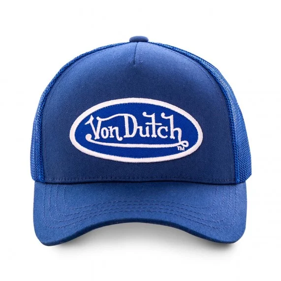 Von Dutch Casquette Homme Classic Trucker Colors Jaune Orangé/Bleu (Cappellino) Von Dutch chez FrenchMarket