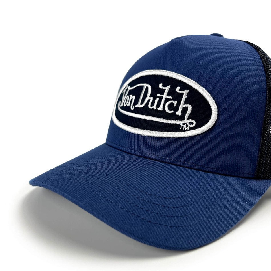Von Dutch Casquette Homme Classic Trucker Colors Jaune Orangé/Bleu