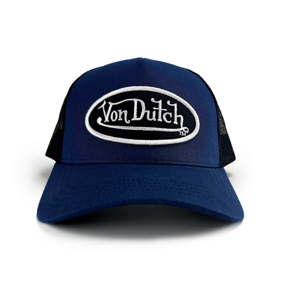 Von Dutch Casquette Homme Classic Trucker Colors Jaune Orangé/Bleu