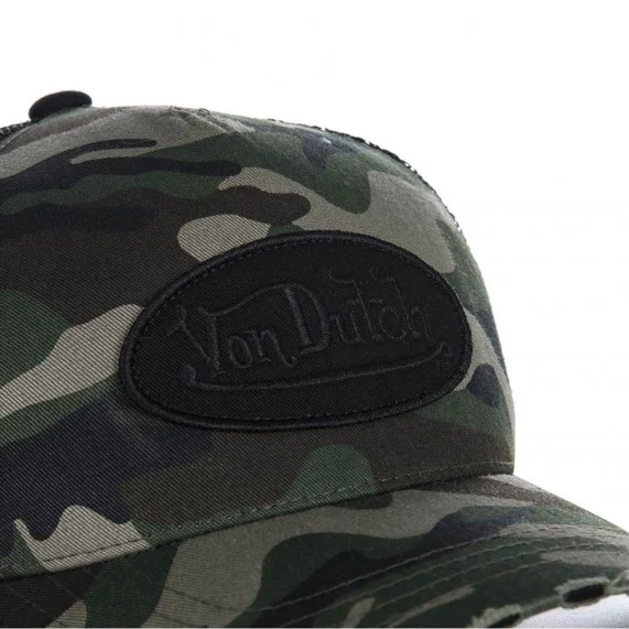 Von Dutch Casquette Style Trucker Camouflage Noir (Cap) Von Dutch auf FrenchMarket