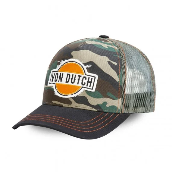 Von Dutch Casquette Style Trucker Camouflage Noir (Cappellino) Von Dutch chez FrenchMarket