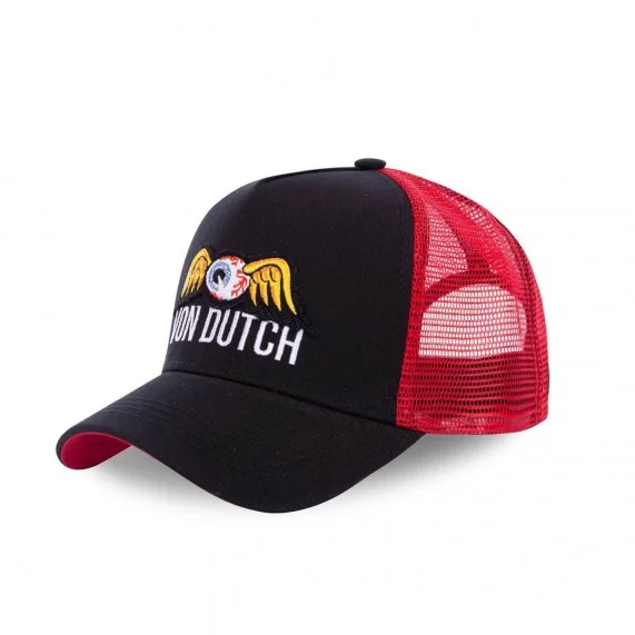 Von Dutch Casquette Square Style Trucker EyePat Rouge (Cappellino) Von Dutch chez FrenchMarket