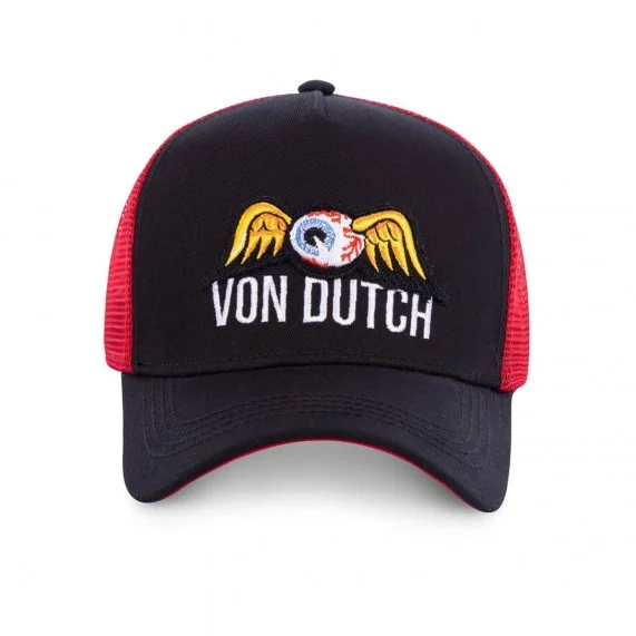 Von Dutch Casquette Square Style Trucker EyePat Rouge (Cap) Von Dutch auf FrenchMarket