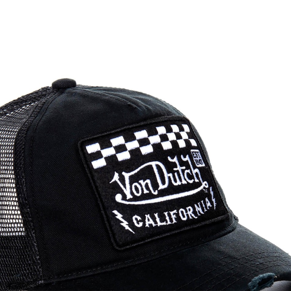 Gorra Trucker Negra California Damier (Gorras) Von Dutch chez FrenchMarket
