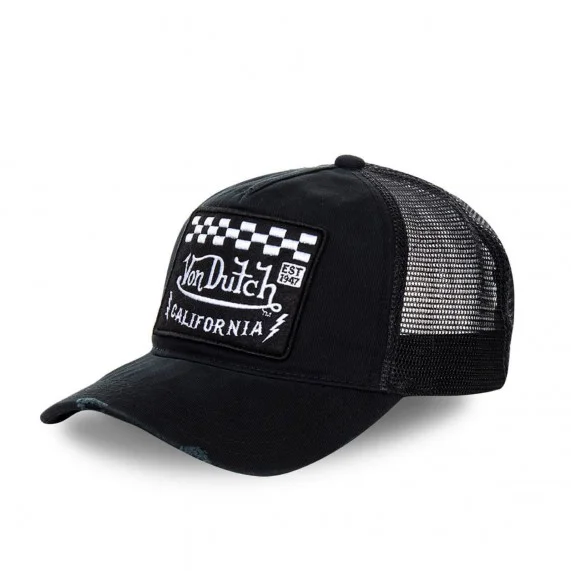 Trucker Kappe Schwarz California Damier (Cap) Von Dutch auf FrenchMarket Trucker Kappe Schwarz California Damier (Cap) Von Dutch auf FrenchMarket