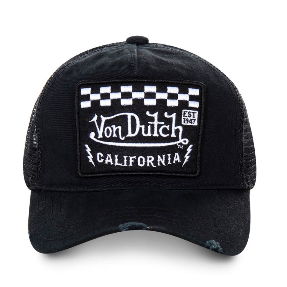 Gorra Trucker Negra California Damier (Gorras) Von Dutch chez FrenchMarket