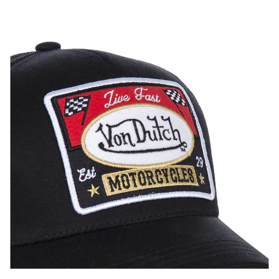 VON DUTCH Blacky| Trucker Motorcycles Live Fast Cap / French Mkt