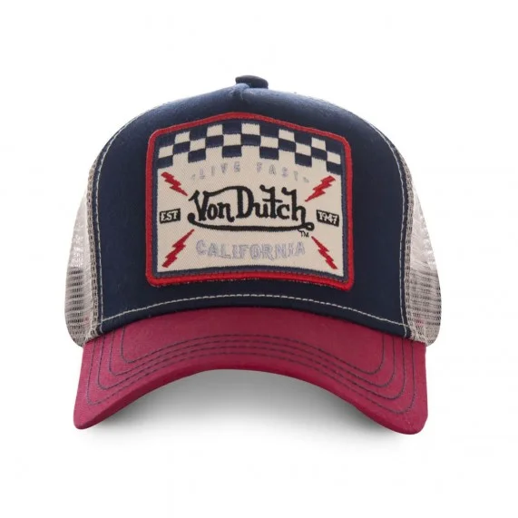 Von Dutch Casquette Square Style Trucker Rouge (Cap) Von Dutch auf FrenchMarket