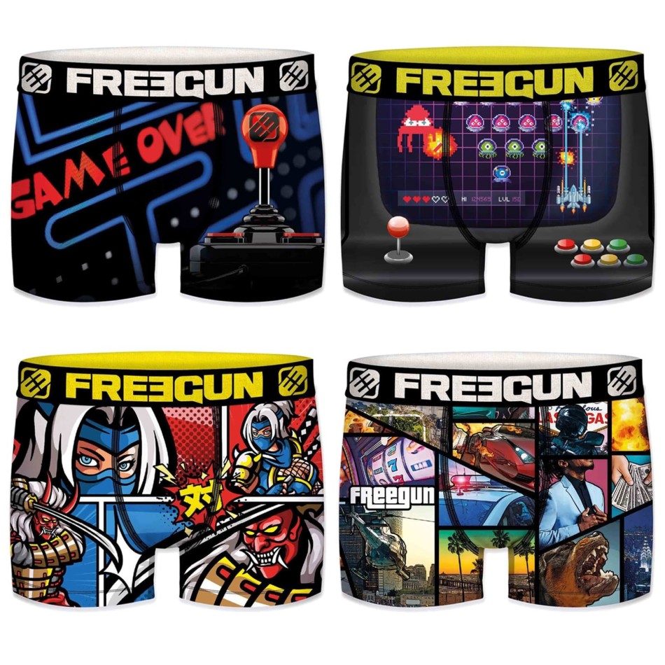 Set of 4 Boxer shorts Freegun Boy's Sport & Life | French Market