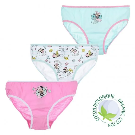 Disney Minnie - Set of 3 Girls Cotton Panties (Panties) French Market on FrenchMarket