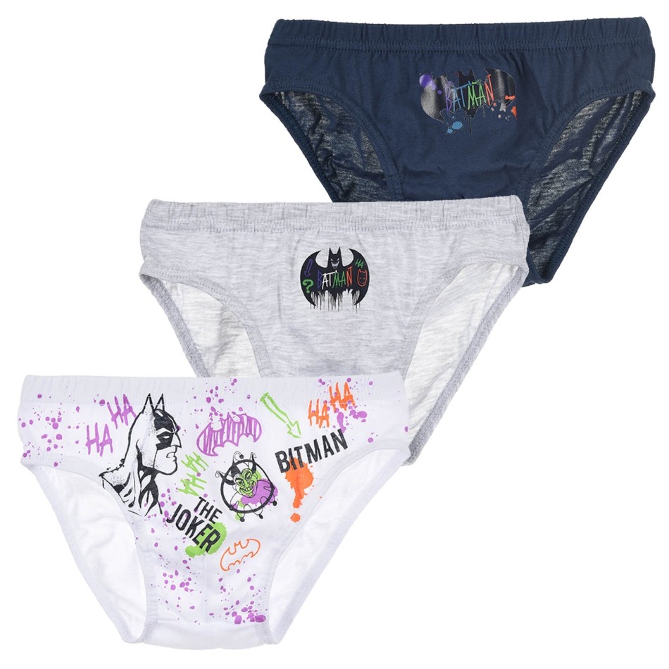 Uppsättning med 3 pojkslipsar med låda -Marvel - Batman - Jokern -