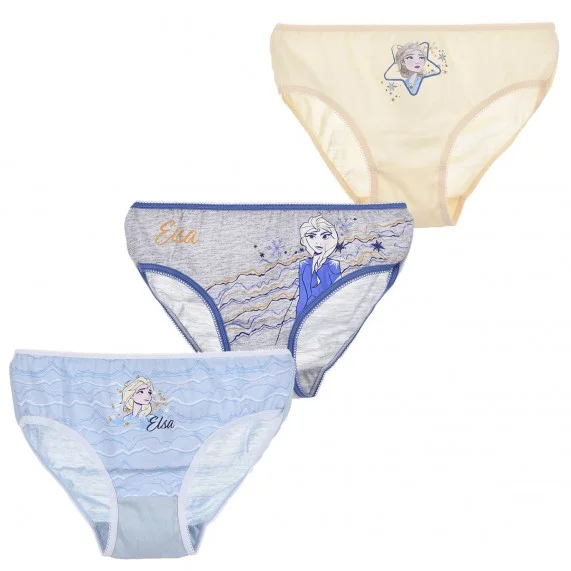 DISNEY The Snow Queen - Set of 3 Girls Cotton Panties (Panties) French Market on FrenchMarket