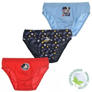 DISNEY Mickey - 3er-Set Baumwollslips für Jungen (Briefs) French Market auf FrenchMarket