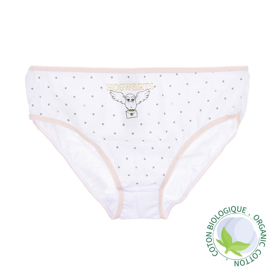 HARRY POTTER - Set med 3 trosor i ekologisk bomull för flickor | bästa priser