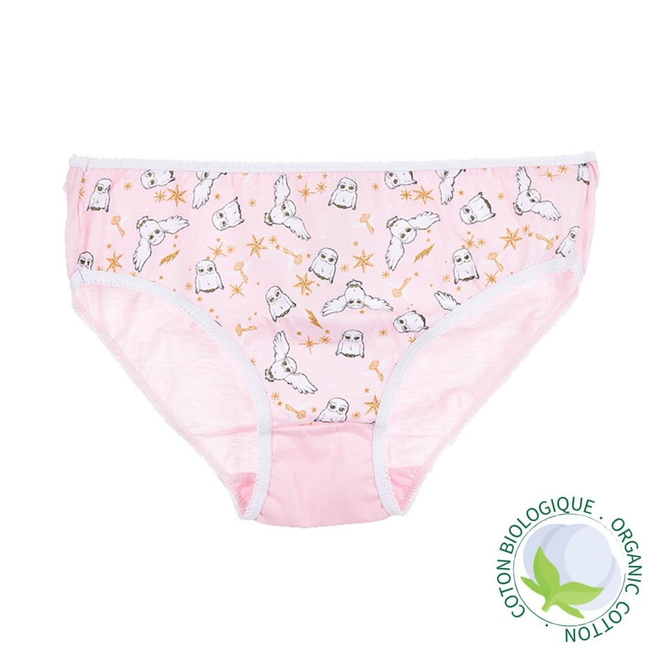 HARRY POTTER - Set med 3 trosor i ekologisk bomull för flickor | bästa priser