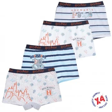 4er-Pack Baumwoll-Boxershorts für Jungen Harry Potter (Boy's Boxershorts Pack) French Market auf FrenchMarket