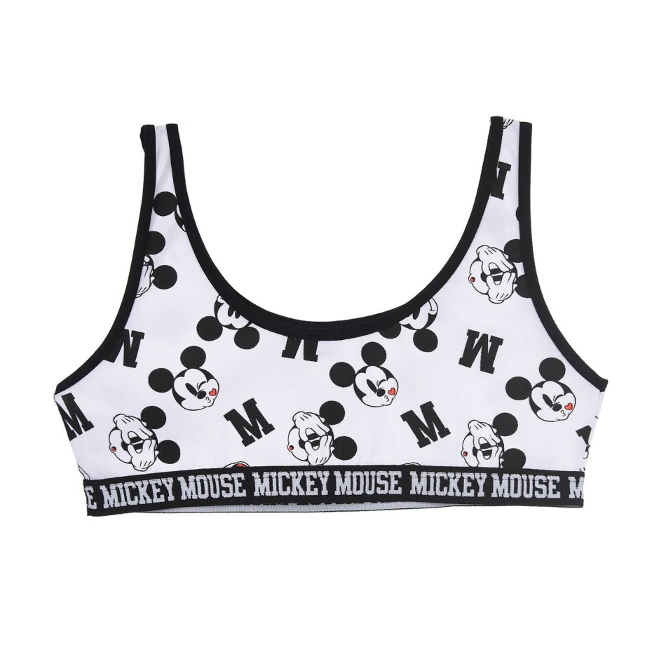Sportbehå i bomull Mickey för kvinnor