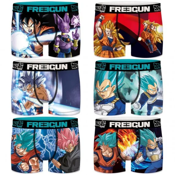 Pack de 6 bóxers de Dragon Ball Super para hombre (Calzoncillos para hombre) Freegun chez FrenchMarket Pack de 6 bóxers de Dragon Ball Super para hombre (Calzoncillos para hombre) Freegun chez FrenchMarket