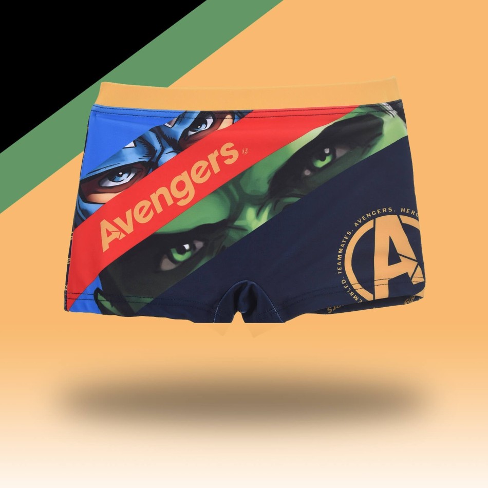 Baddräkt för pojkar - Marvel Avenger - Hulk Iron Man badbyxor