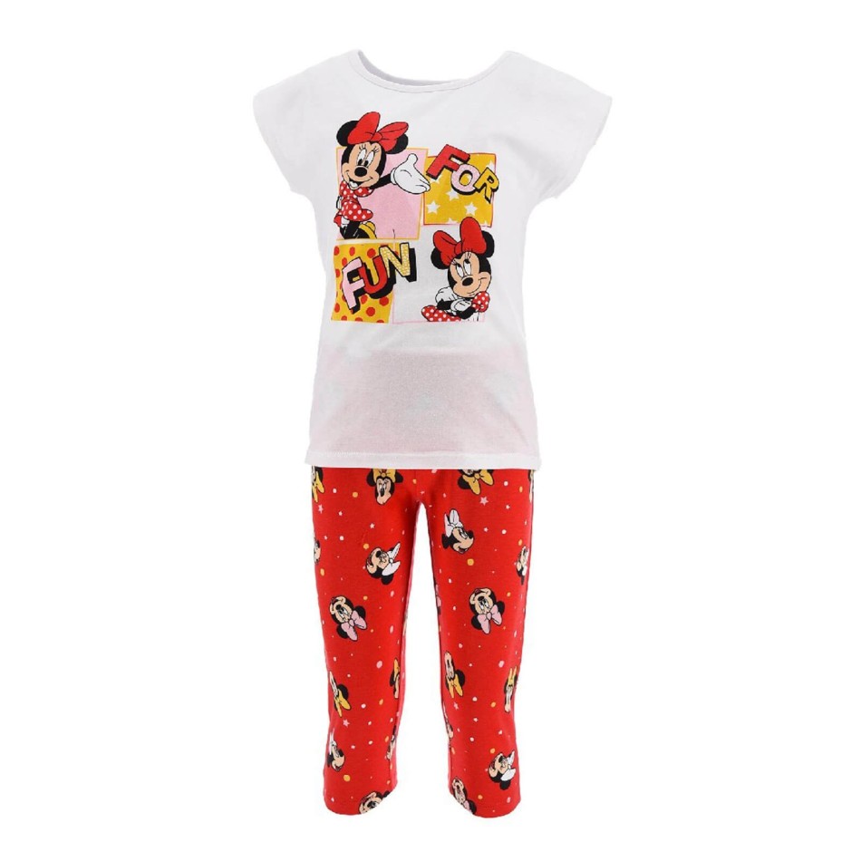Girl's Pajamas Minnie Disney Cotton Pantsuit