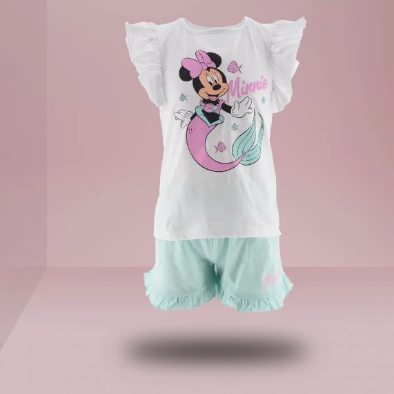 Short Pyjamas Girl Minnie Disney in Organic Cotton (Pyjama Sets) French Market on FrenchMarket
