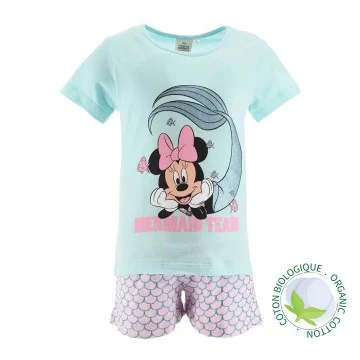 Short Pyjamas Girl Minnie Disney in Organic Cotton (Pyjama Sets) French Market on FrenchMarket