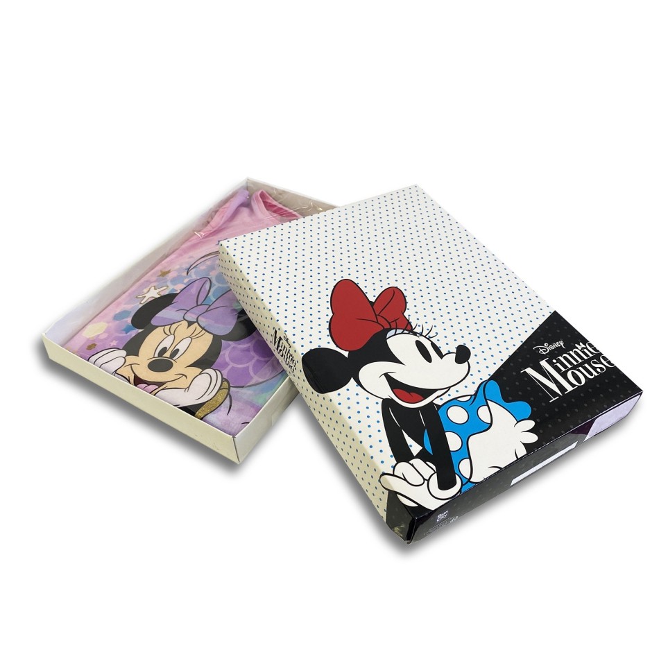 Kort pyjamas Minnie Disney bomullsshorts för flickor