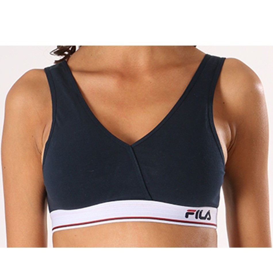 Brassière FILA Coton Femme Bleu Marine  (Brassières) chez FrenchMarket